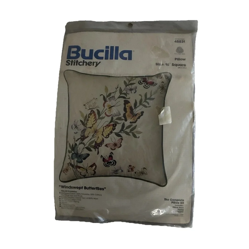 Bucilla Stitchery Windswept Butterflies 16
